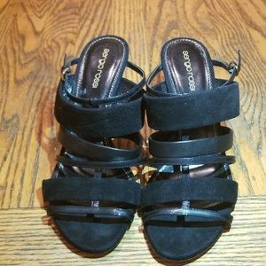 beautiful black sandals